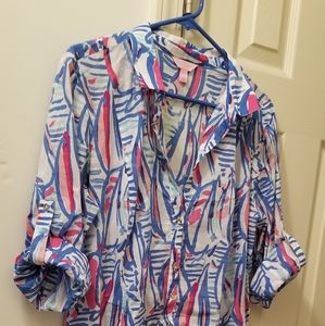 Lilly Pulitzer Red Right Return size large